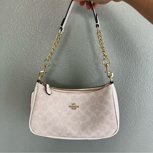 White and Gold Glacier White Mini Shoulder Bag